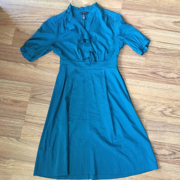Banana Republic Dresses & Skirts - Banana Republic Teal Silk Blend Dress Sz 0
